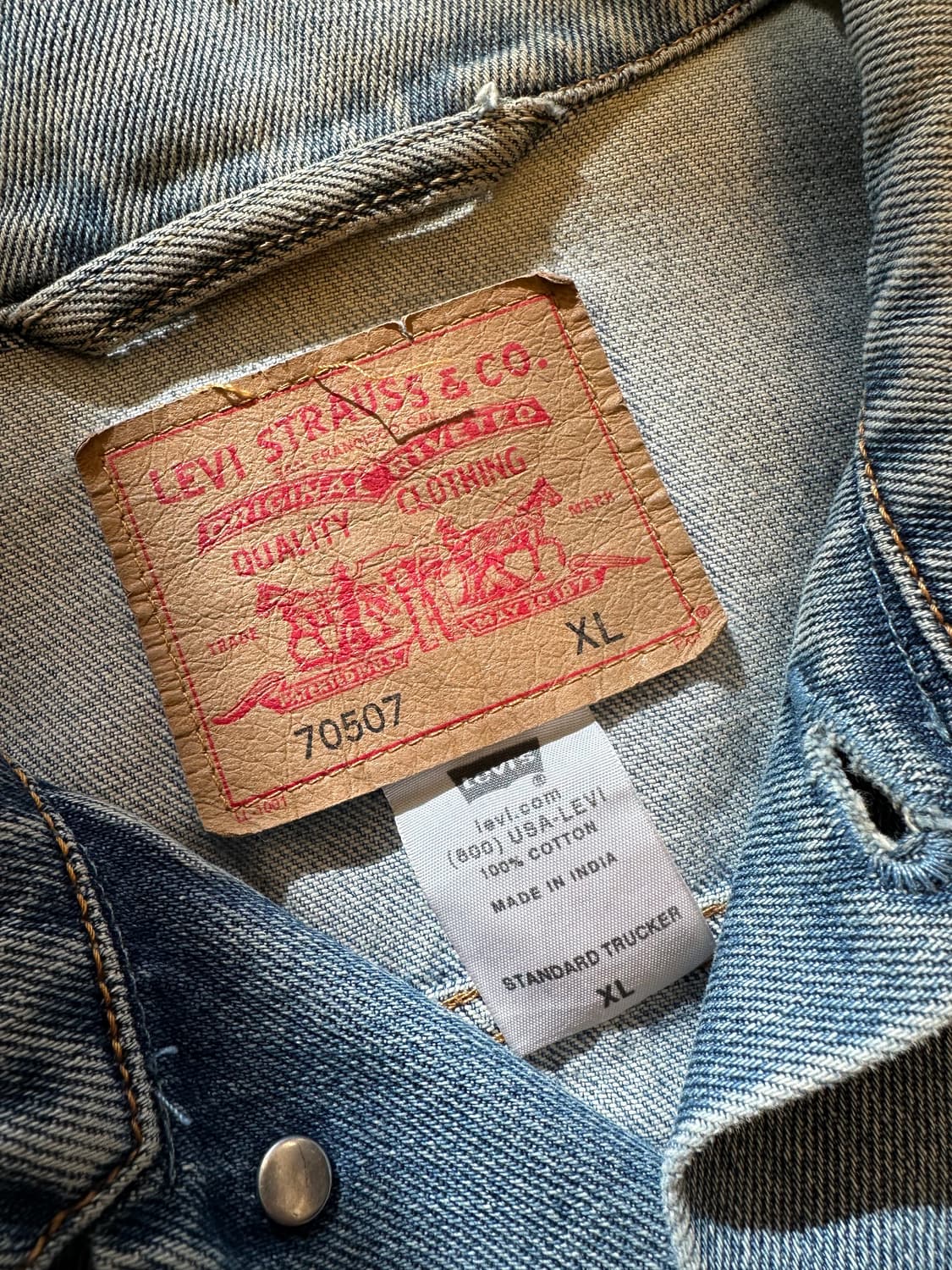 리바이스70507 90-00s 트러커 처분  상품이미지4