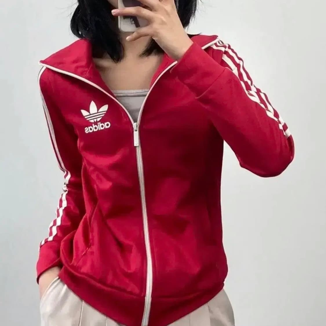 아디다스 유로파 트랙탑 져지 레드 상품이미지1