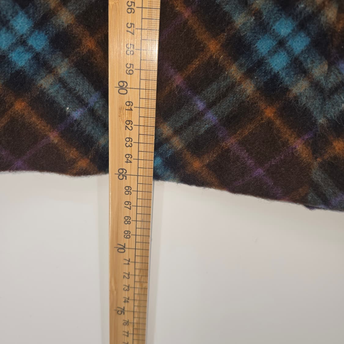 일본 빈티지 체크 패턴 모직 A라인 스커트 [E30633] 상품이미지3