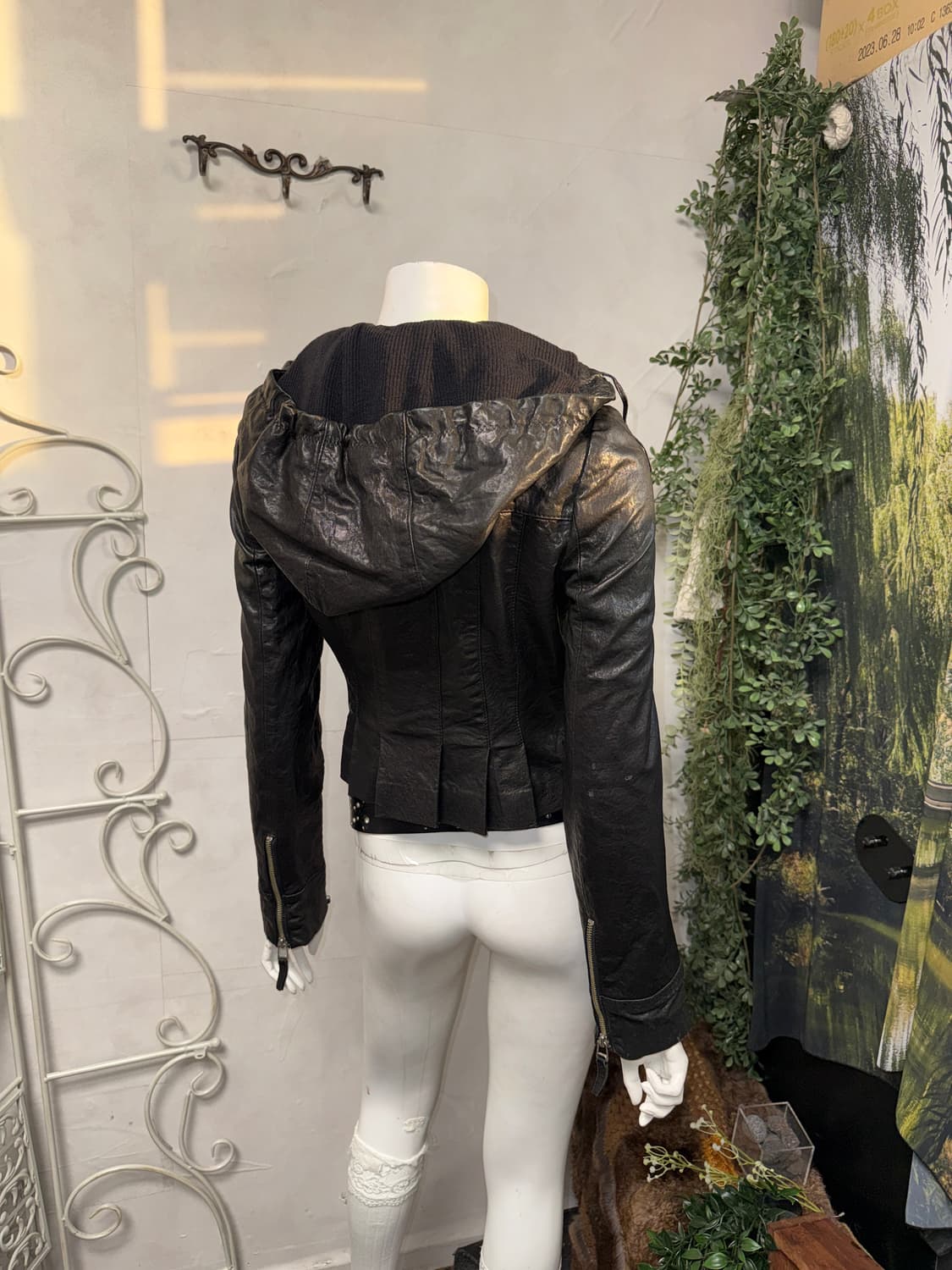 O’2ND lamb skin buckle piercing hood jk 상품이미지10