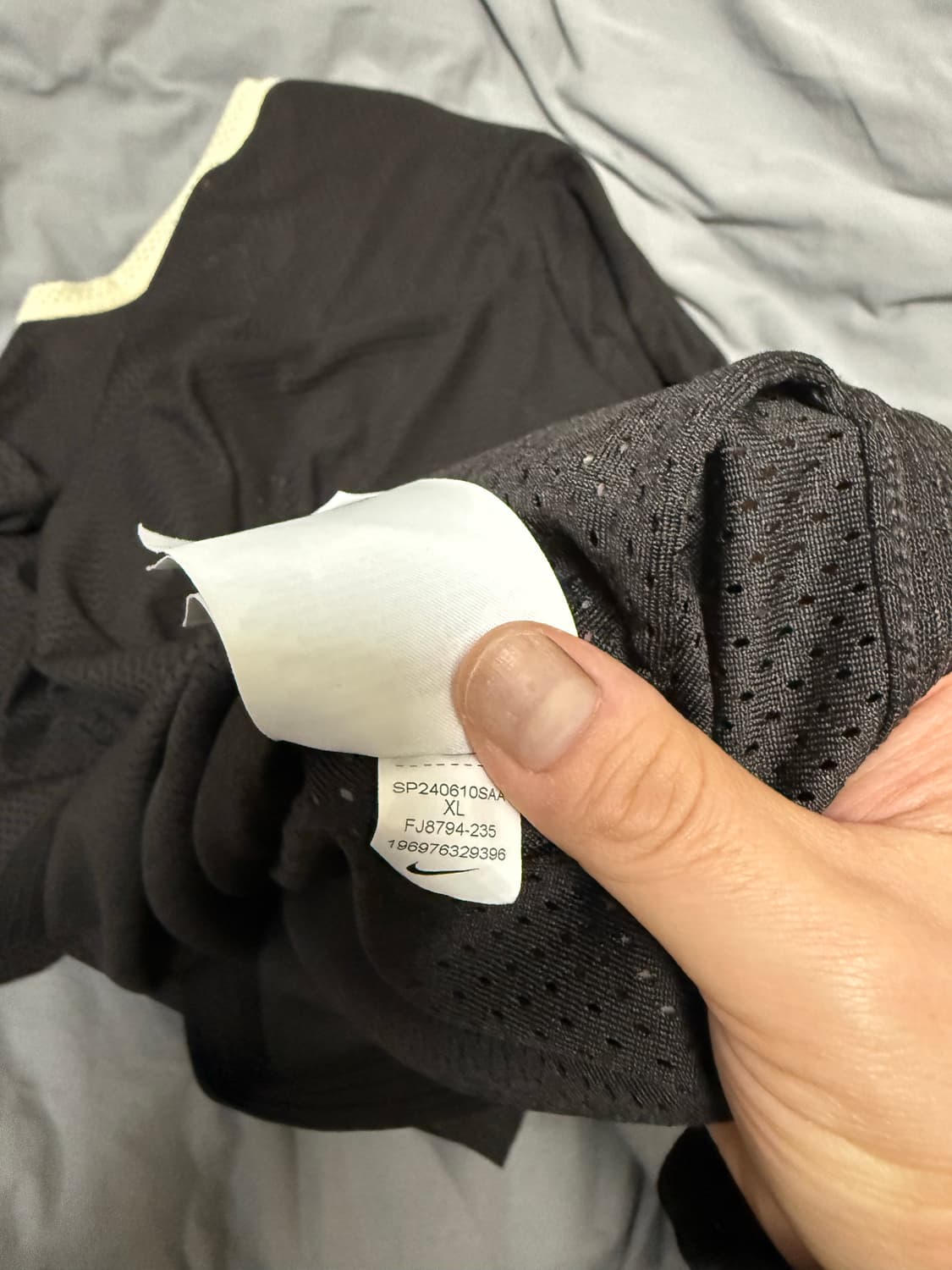 [US XL] 나이키 x 보디 메쉬 저지 쉐도우 브라운 에크루 상품이미지7