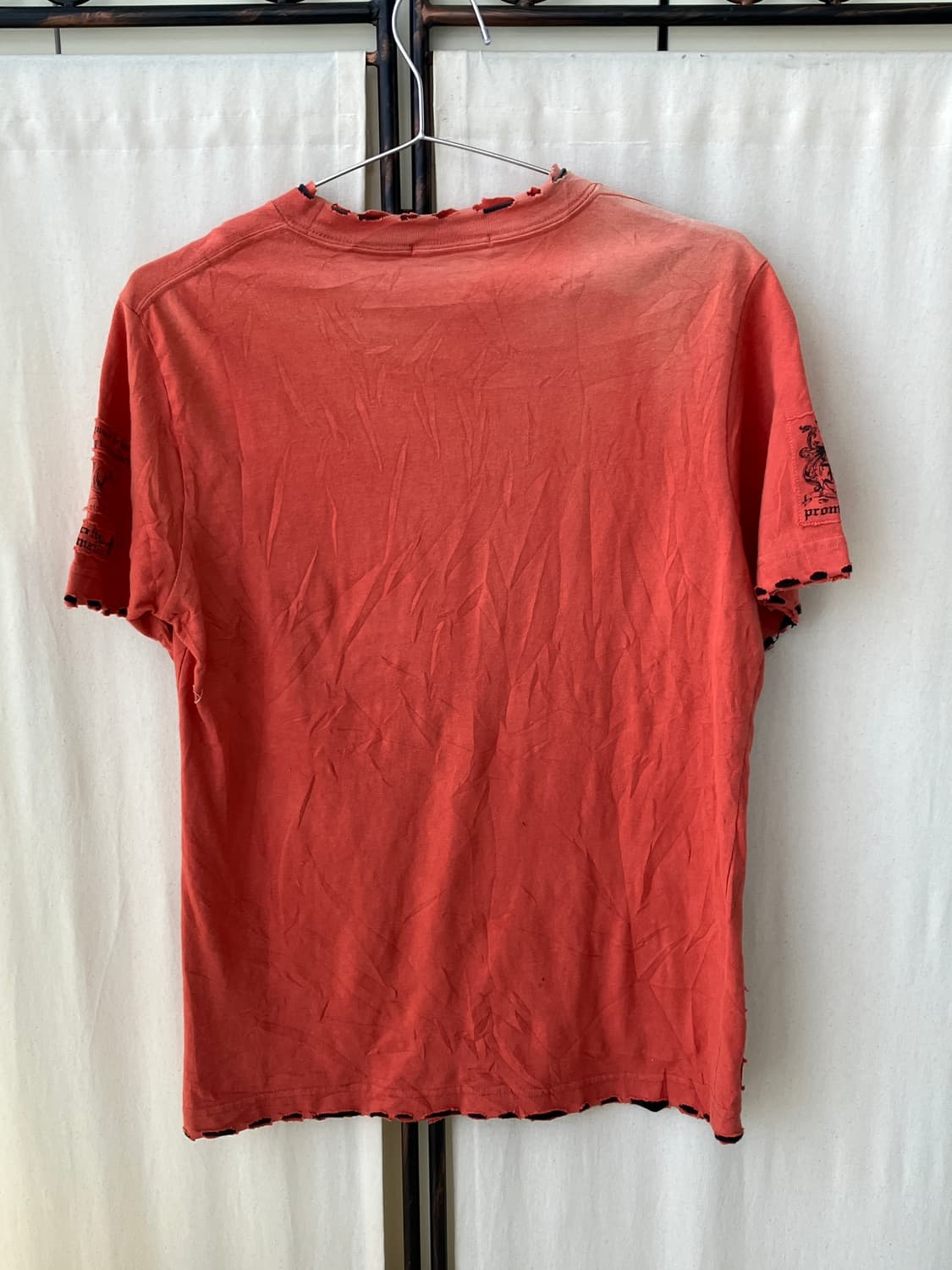 funky grunge lettering half t-shirt 상품이미지5
