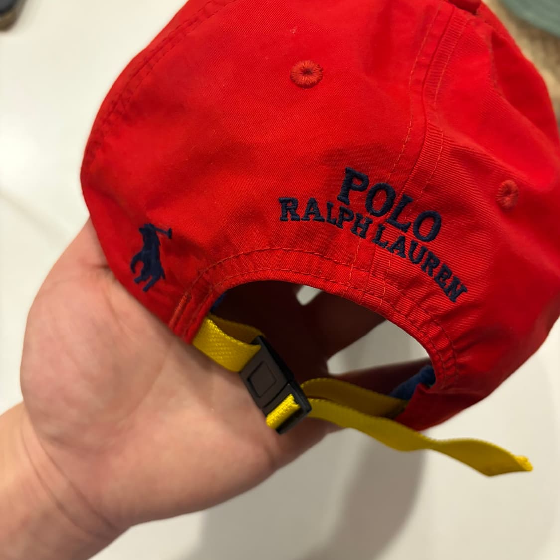폴로 랄프로렌 스포츠맨 리스펙 레드 볼캡 모자 상품이미지3