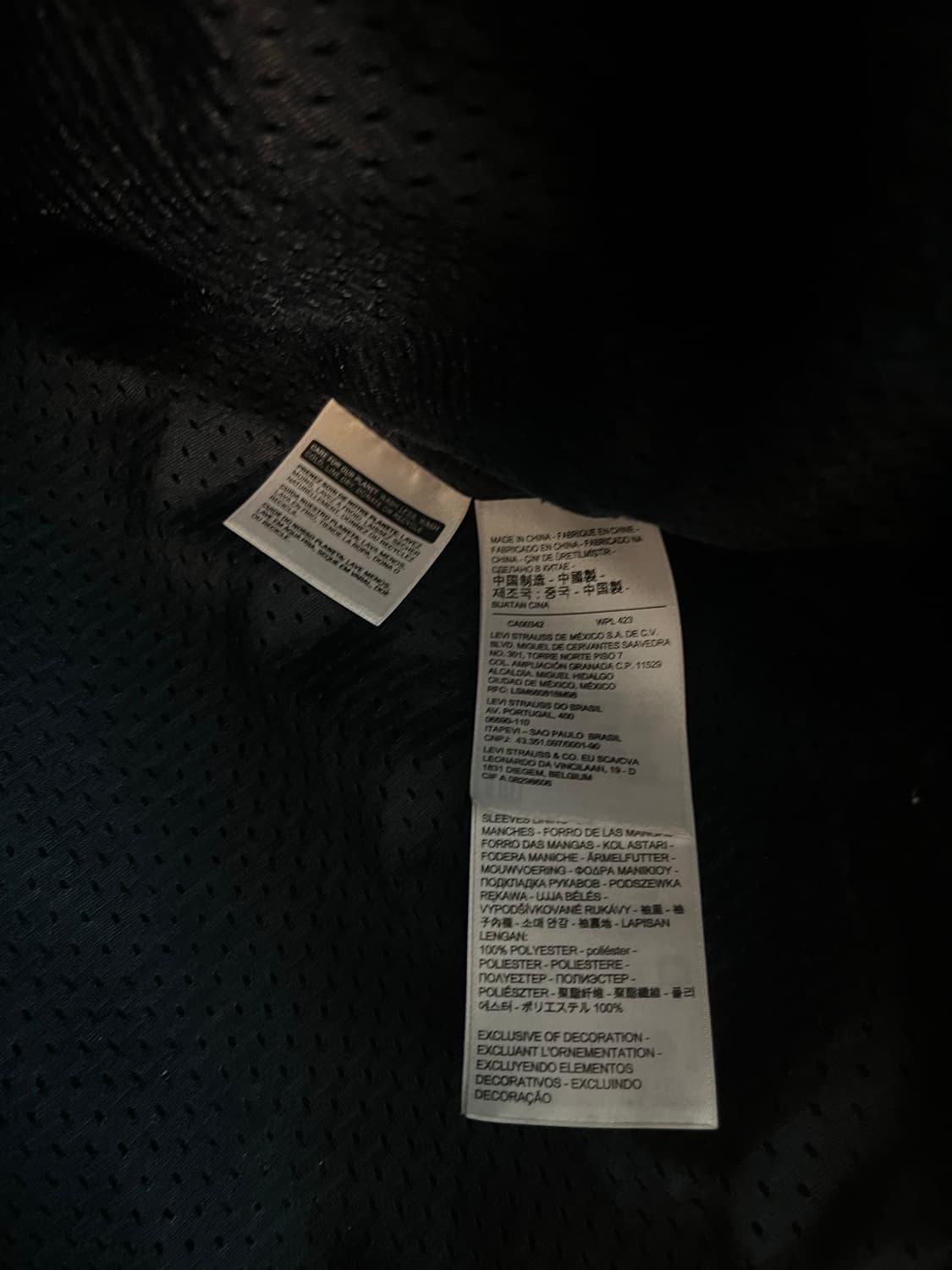 리바이스 네이비 뽀글이 플리스 자켓 (L size) 상품이미지5