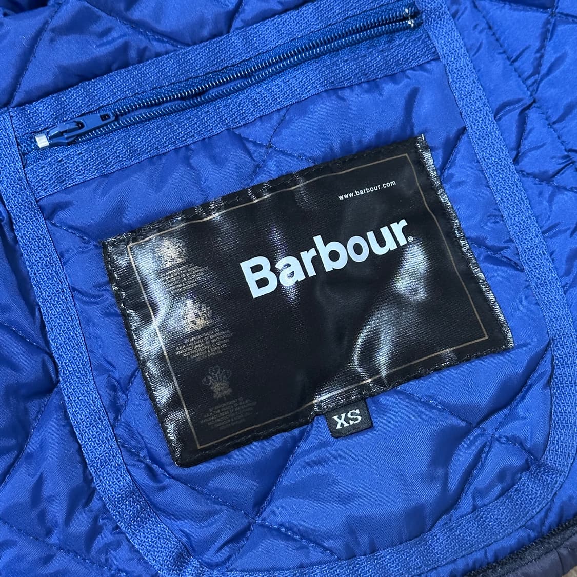 Barbour 바버 클래식 리데스데일 퀼팅 자켓 네이비 색상 XS사이즈 상품이미지5