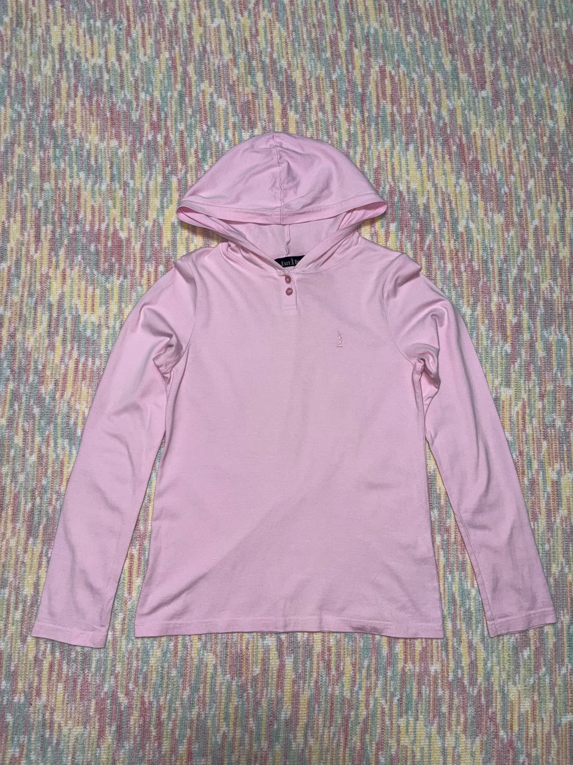 이스트보이 핑크 후드 티셔츠 상품이미지1