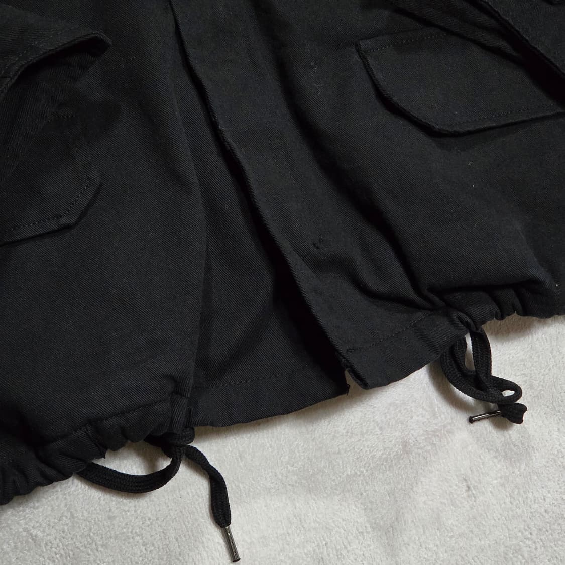 GLAMOUR 블랙 누빔 야상 코튼 자켓 상품이미지4