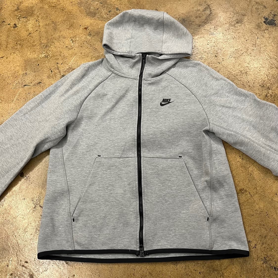 [정품/L] 나이키 테크 플리스 후드집업 그레이 b8 상품이미지3
