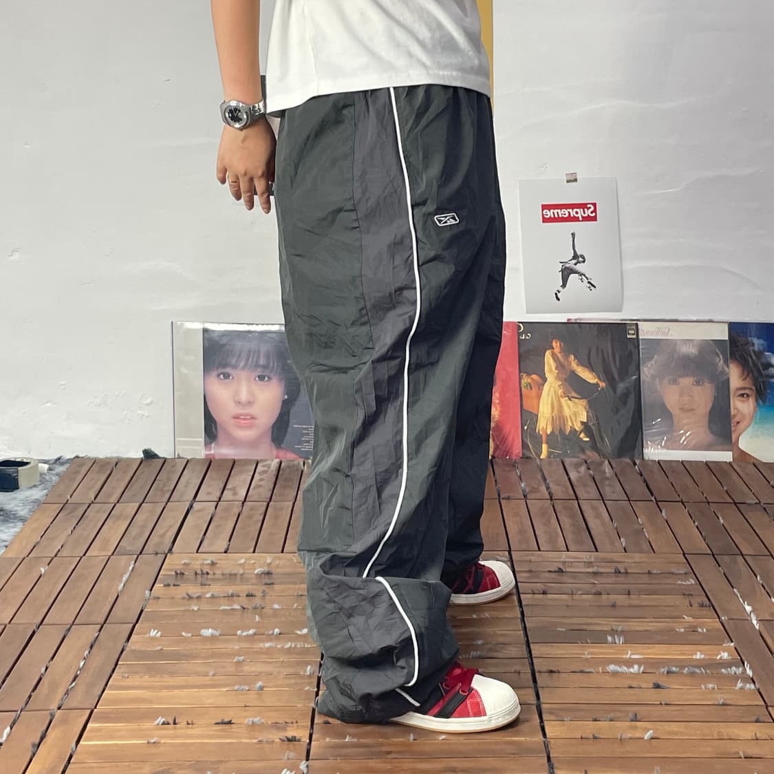 [XL]REEBOK 리복 올드스쿨 나일론 트레이닝 팬츠 상품이미지4