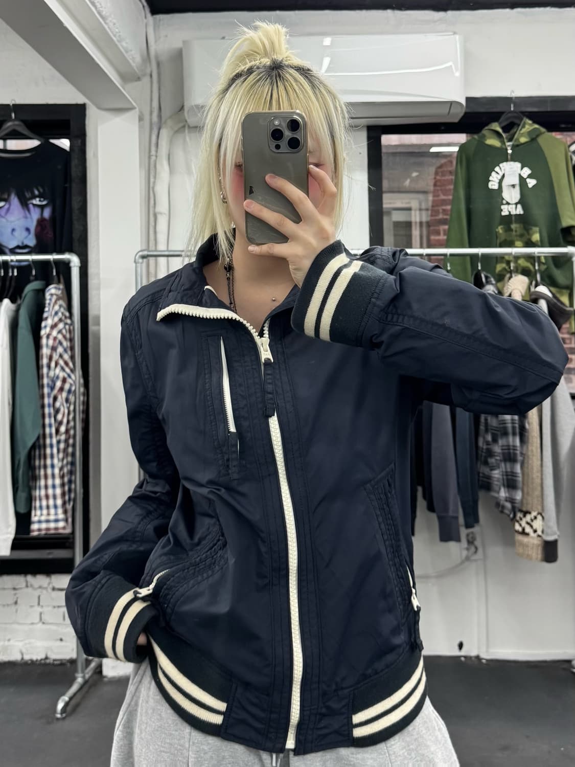 아베크롬비 패치 나일론 자켓 상품이미지2