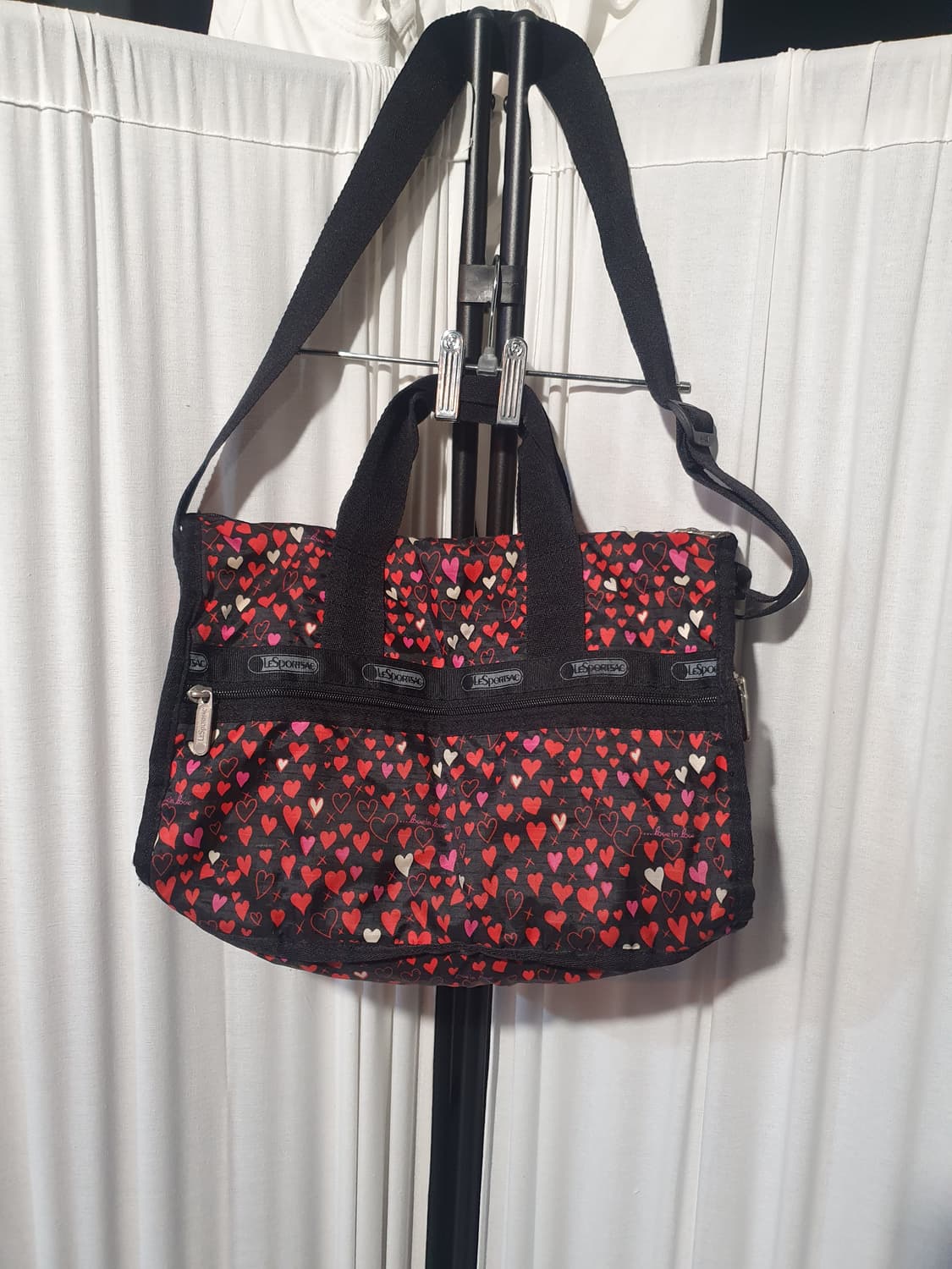 레스포삭 하트 패턴 토트백 숄더백 상품이미지2