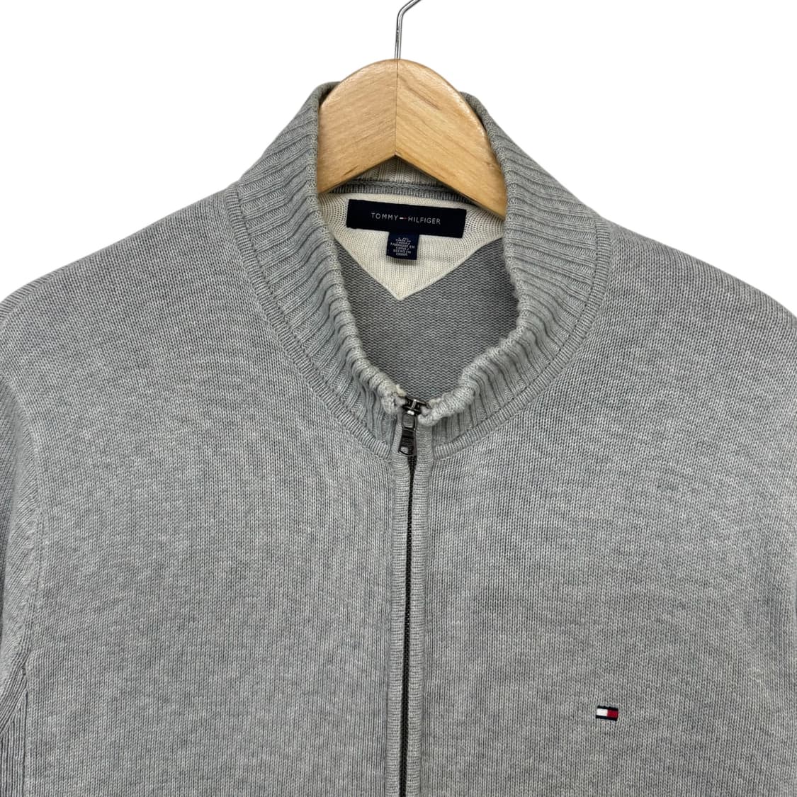 타미힐피거 스몰로고 투웨이 니트집업 상품이미지2