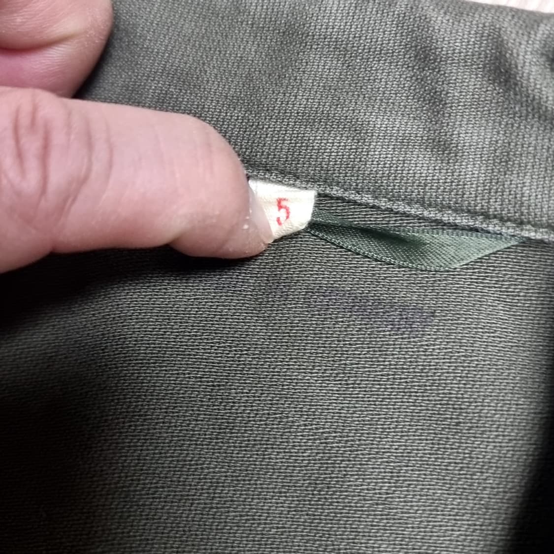 독일제 독일군 HBT 카키 야상 남방 셔츠형 자켓(95-100) 상품이미지3