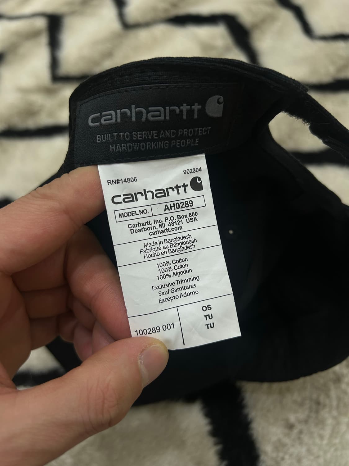 칼하트 오데사 볼캡/블랙 상품이미지5