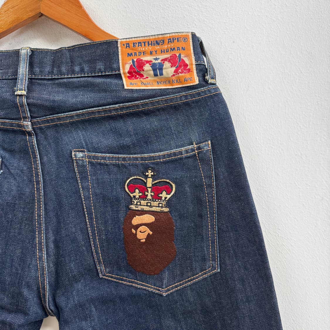 00s A BATHING APE Denim Pants (M)  상품이미지5