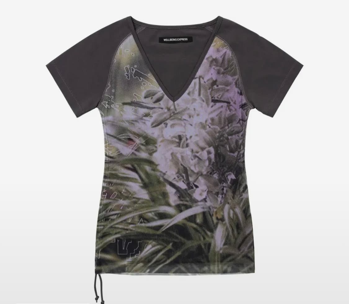 WELLBEING EXPRESS Printed mesh top 상품이미지1