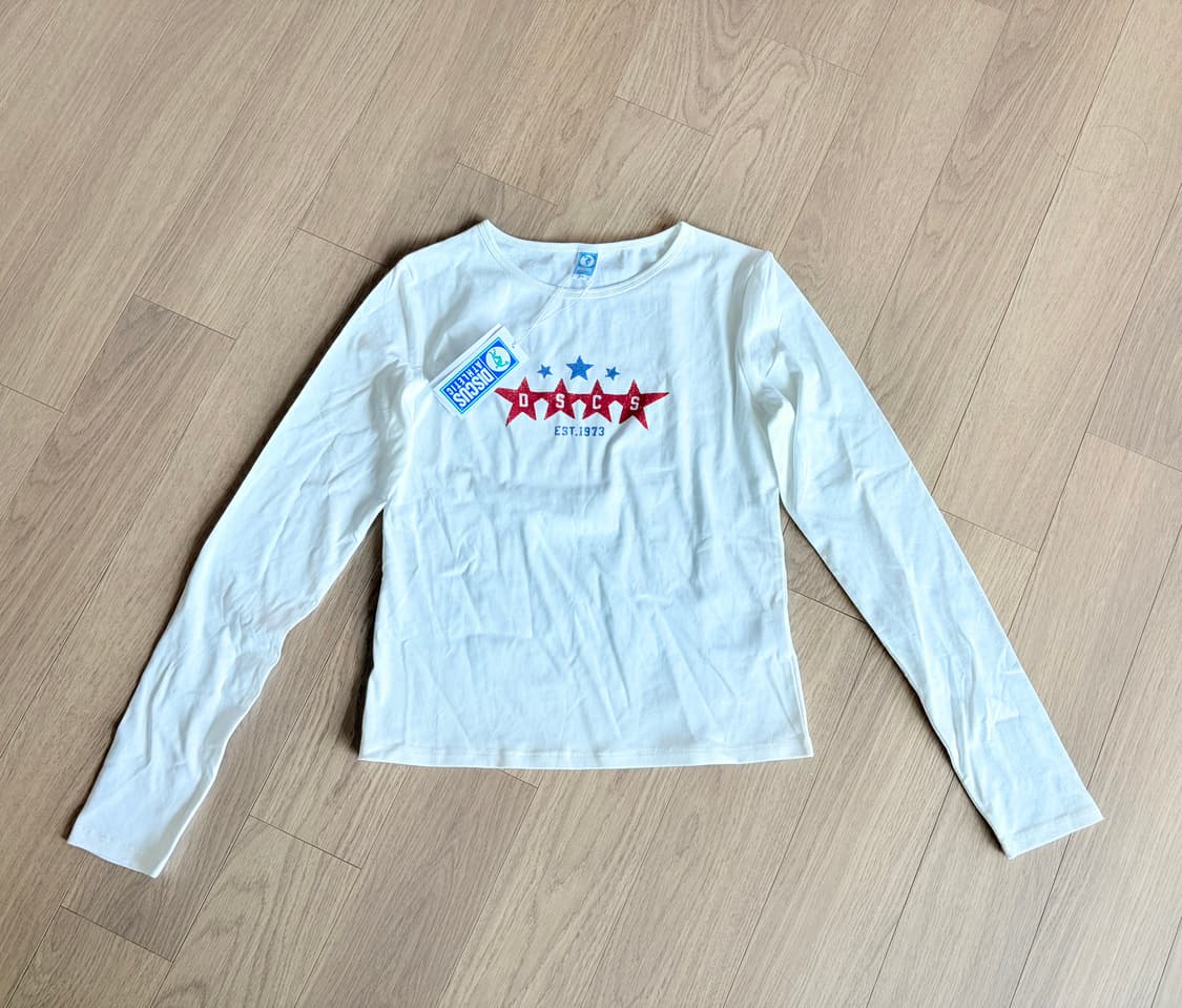 디스커스애슬레틱 우먼즈 스타 로고 롱 슬리브 티셔츠 상품이미지3