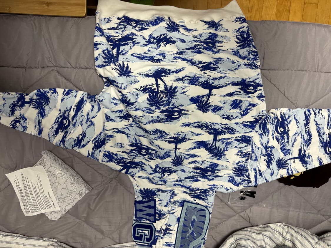 베이프 샤크 후드집업 팜트리 상품이미지2