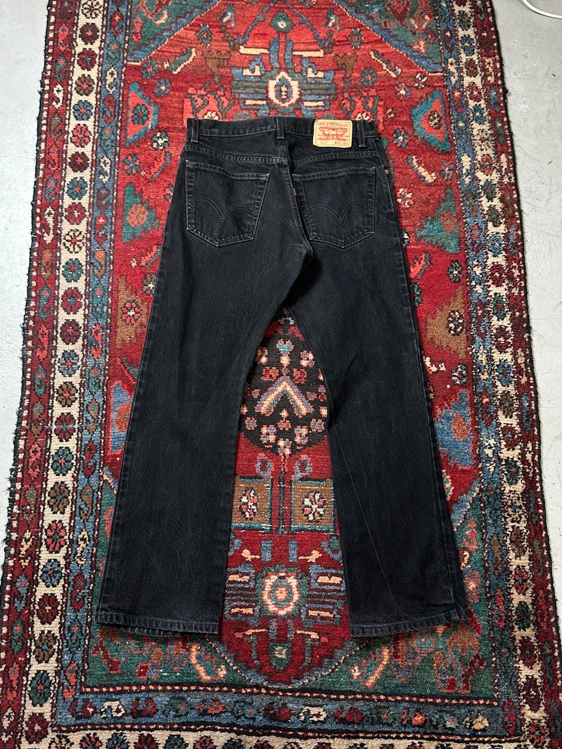 00's 리바이스 517 블랙 부츠컷 플레어진 상품이미지4