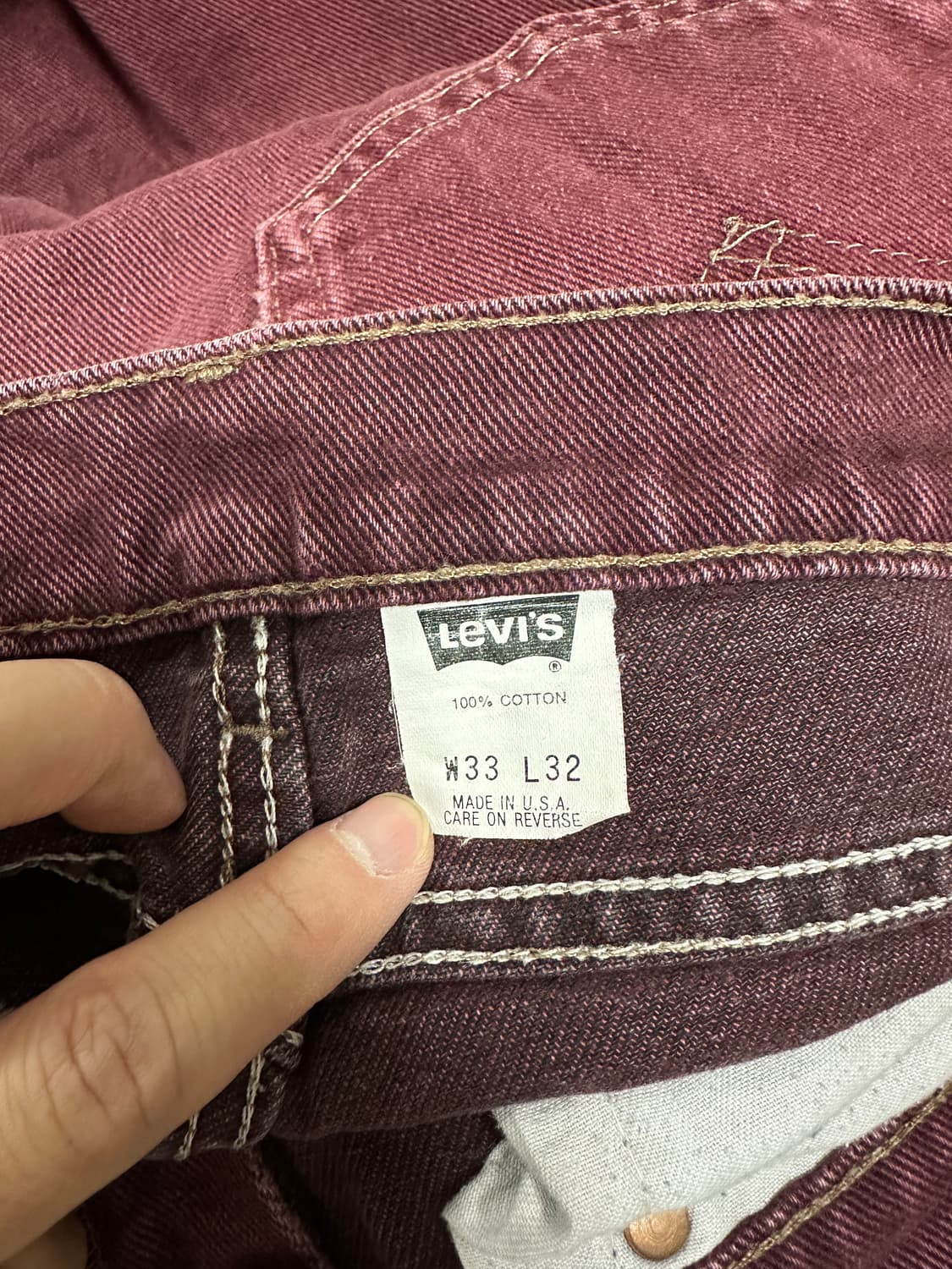 (31)리바이스550 버건디 상품이미지4