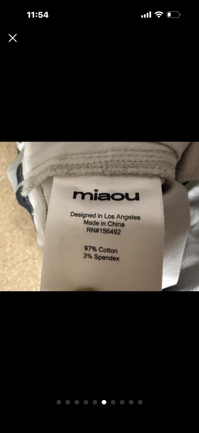 Miaou  미아우 (제니 바지)  파고 팬츠  새상품 상품이미지6