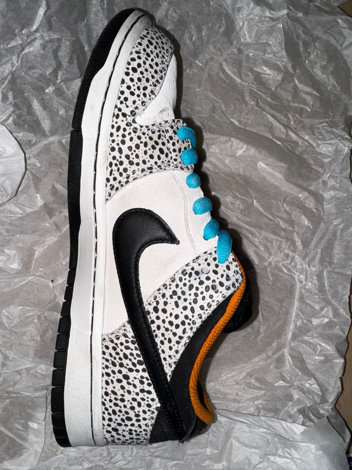 중고 sb 덩크 로우 프로 일렉트릭 팬텀 앤 블랙 270 팝니다. 상품이미지8