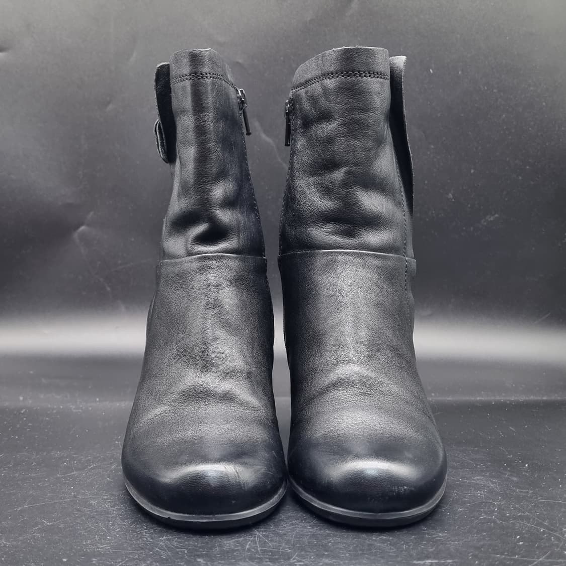 에코 가죽 여성앵클부츠37 240 굽9 상품이미지2