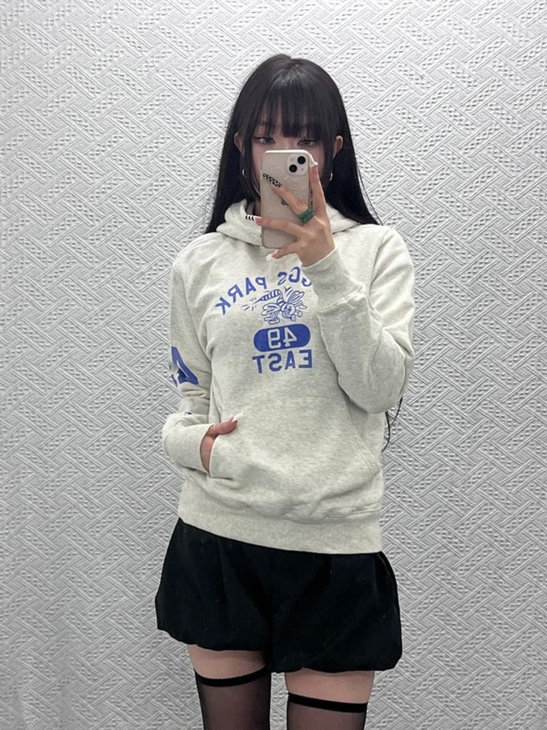 챔피온 올드스쿨 레트로 빈티지 자수패치 후드티 S C10370 상품이미지2