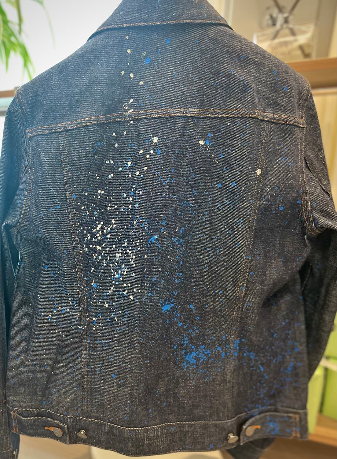 APC X 24S  페인팅 데님 자켓 상품이미지3