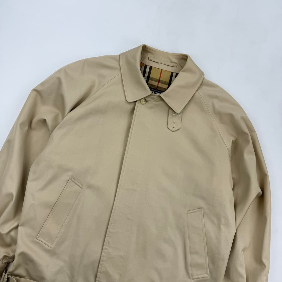 버버리 90s 노바체크 블루종 자켓 상품이미지2