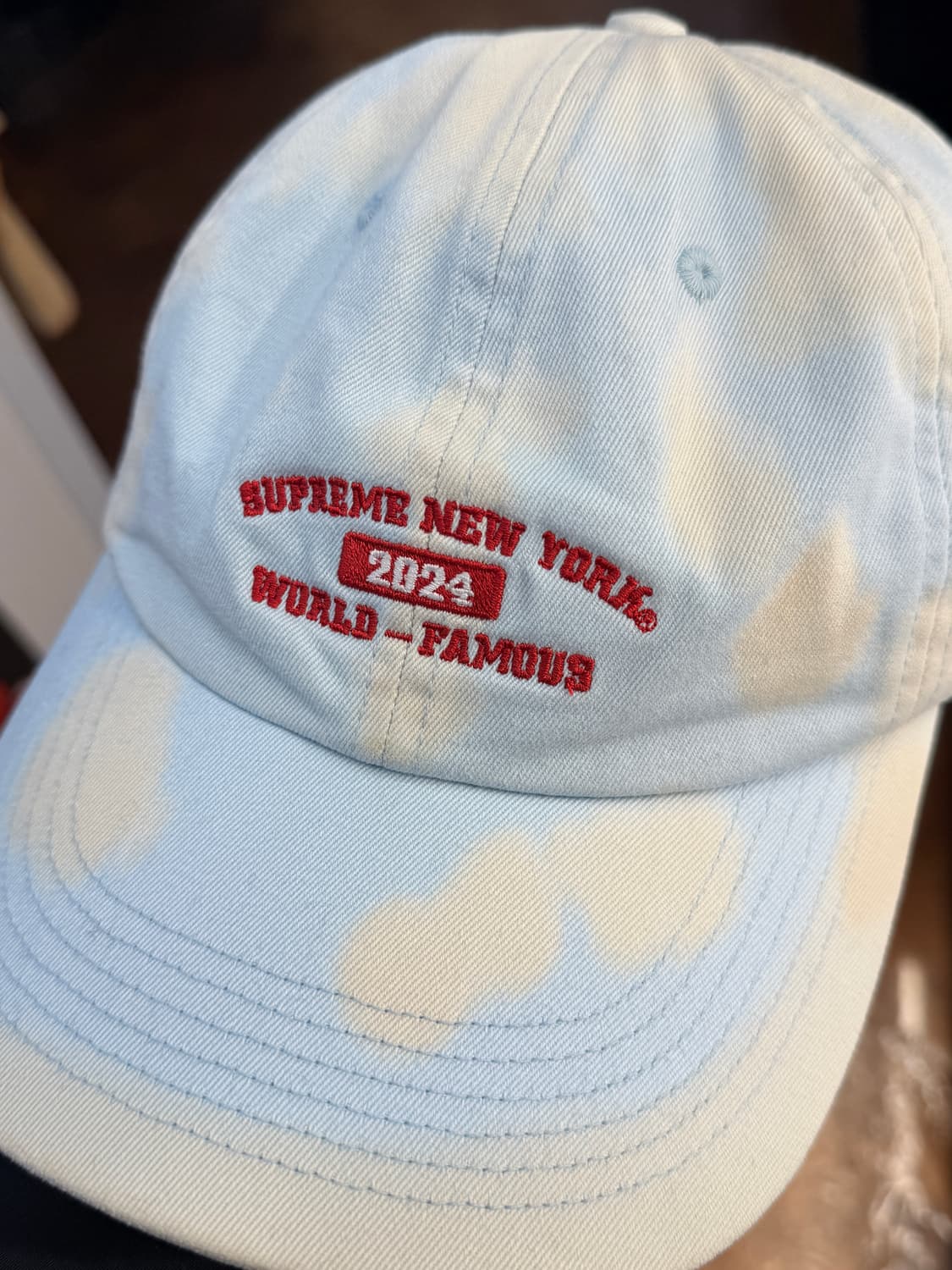 슈프림 뉴욕 아크 6-패널 블리치드 - 24SS 상품이미지4