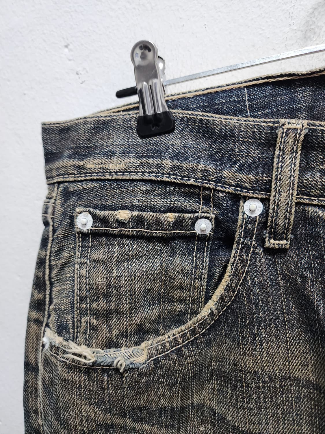 리바이스 503 데님 빈티지 워싱진 상품이미지3