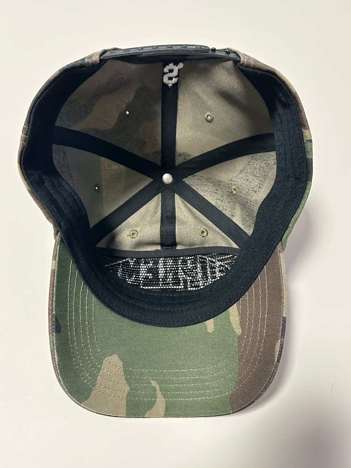 [OS] 슈프림 펠트 아크 6패널 우드랜드 카모 캡 (24FW) 상품이미지3