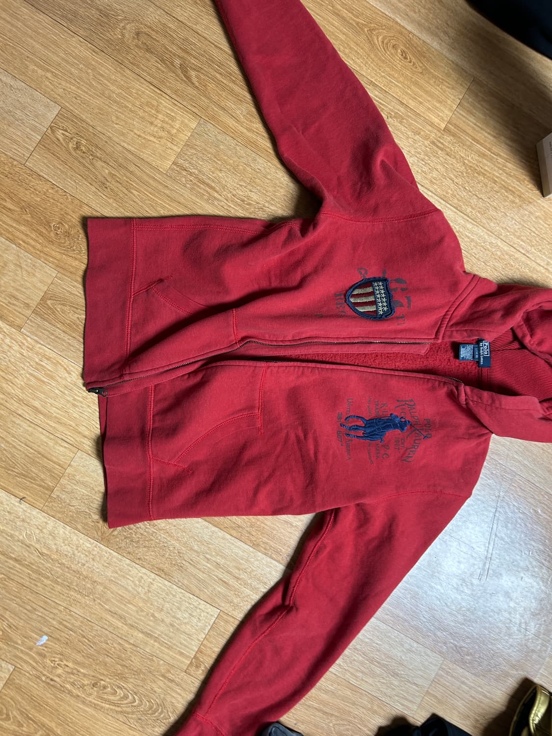 폴로 랄프로렌 빅포니 성조기 후드집업 상품이미지3