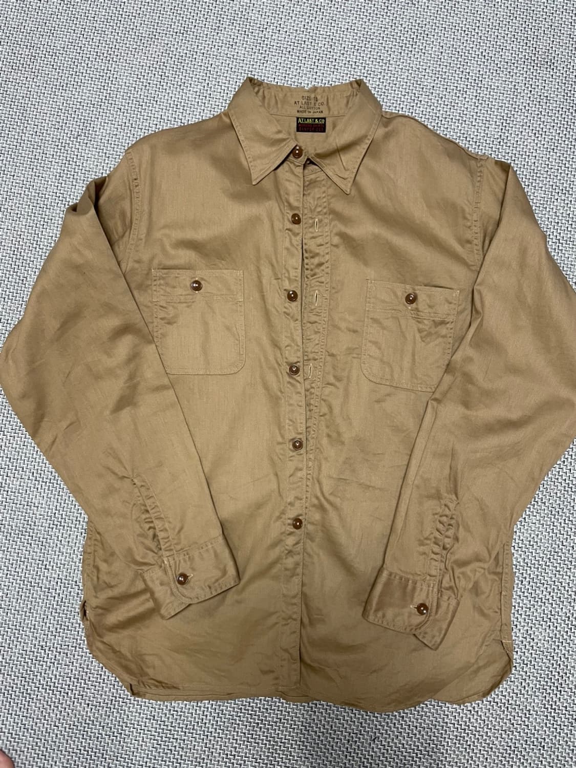 엣라코 브라운 코튼셔츠 16 상품이미지1