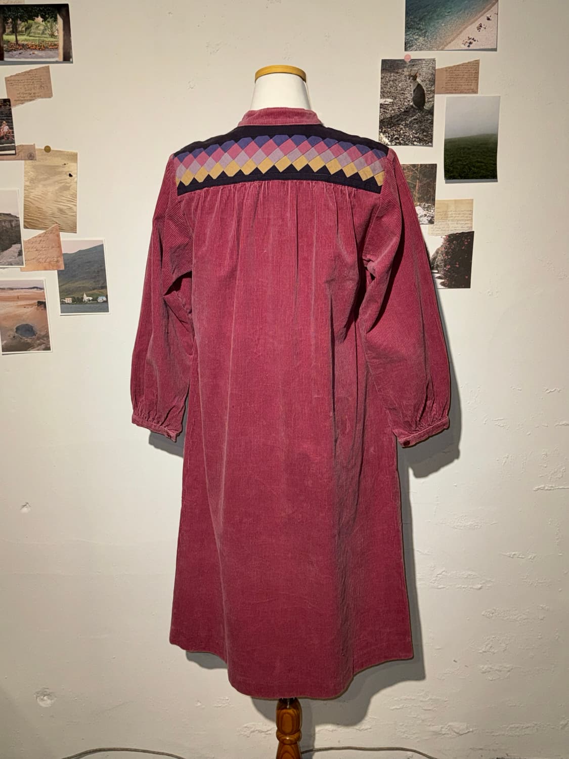 코듀로이 핑크 원피스 상품이미지3