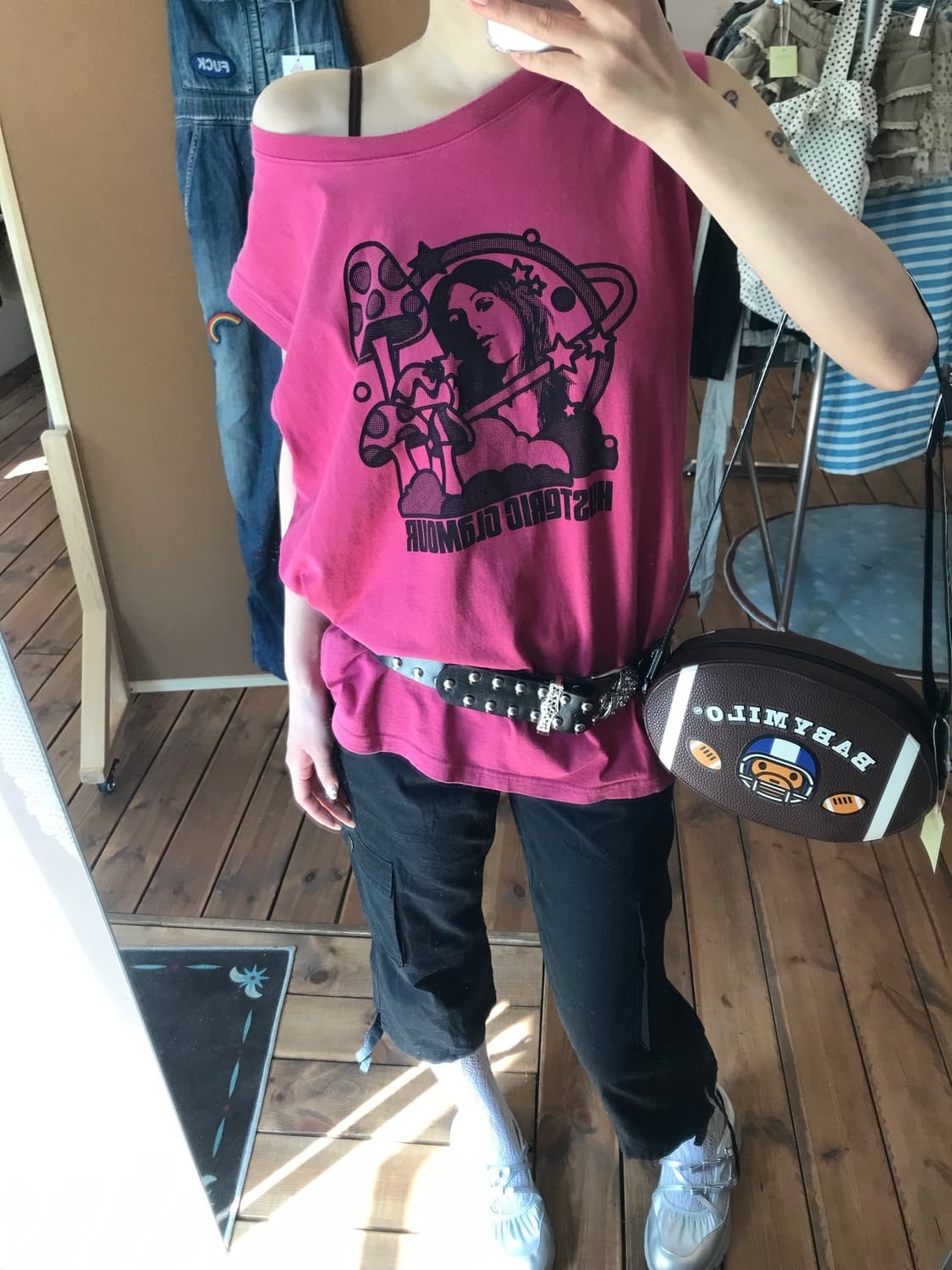 히스테릭글래머 마젠타 히스걸 나시 상품이미지2