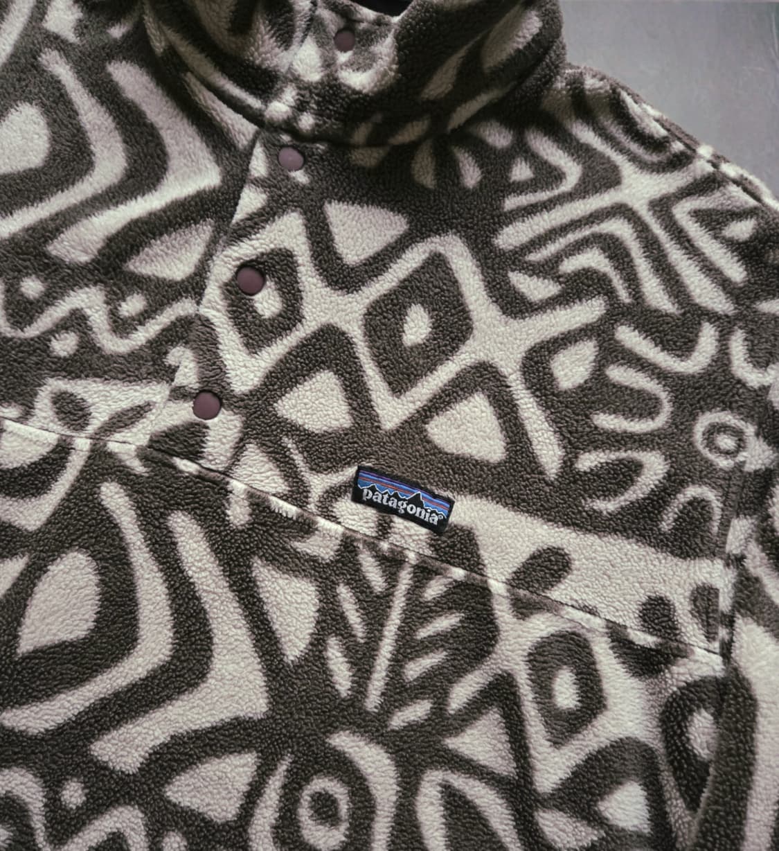 (M)파타고니아 Rare Canada 아일랜드 블록 브라운 신칠라 플리스 상품이미지2
