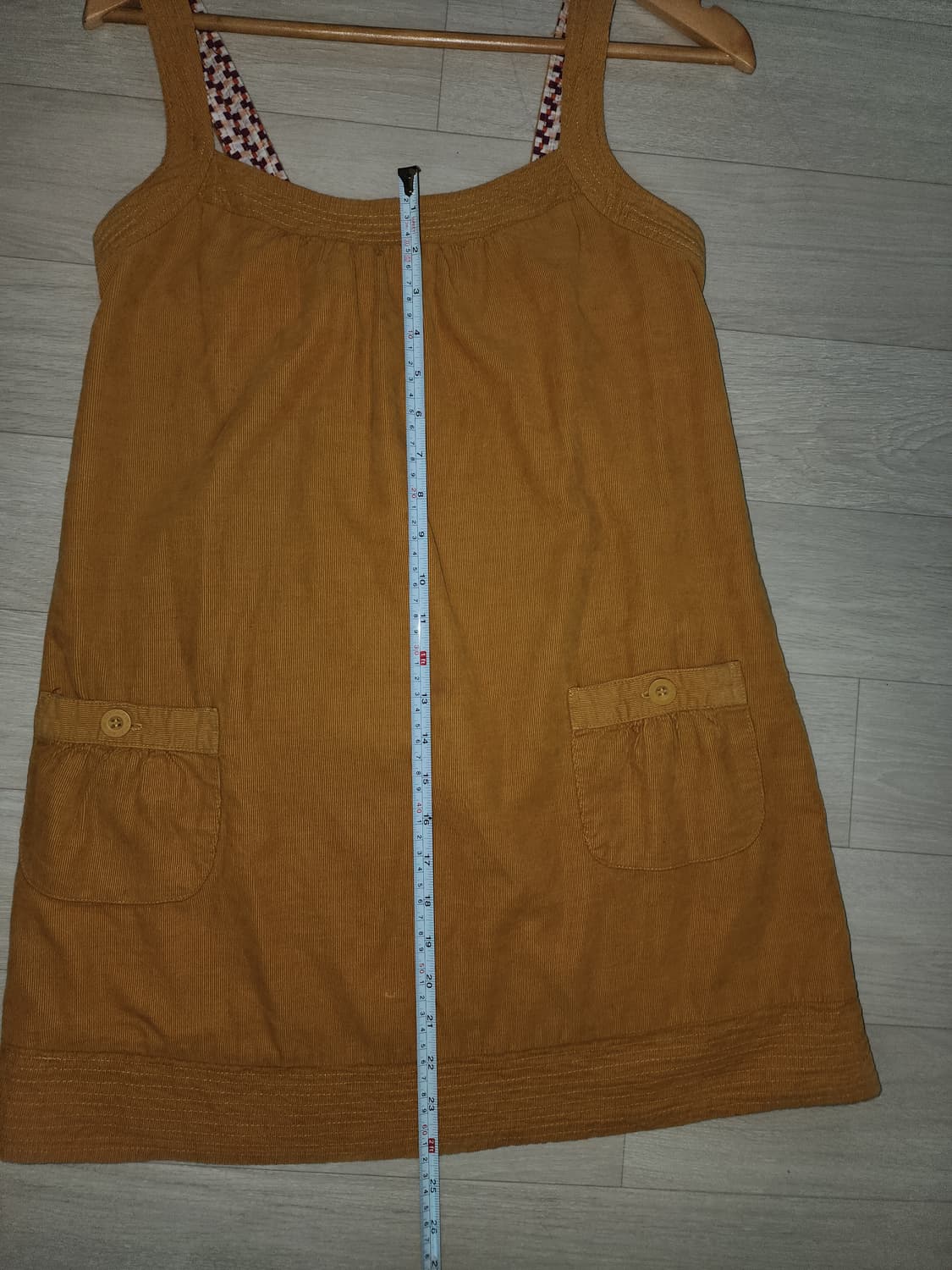 미국 빈티지 90s 00s 머스터드 코듀로이 레이어링 원피스 상품이미지7