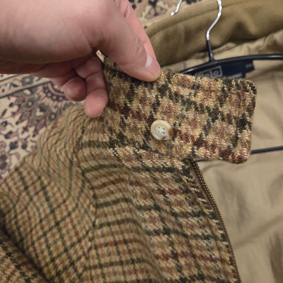 폴로 건클럽체크 울 해링턴 자켓 울 바라쿠타 자켓 g9자켓 상품이미지6