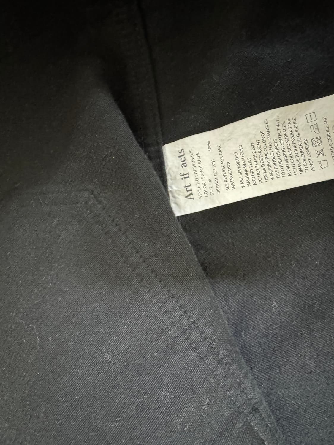 [M]아트이프액츠 몰스킨 프렌치 워크 자켓 블랙 상품이미지7