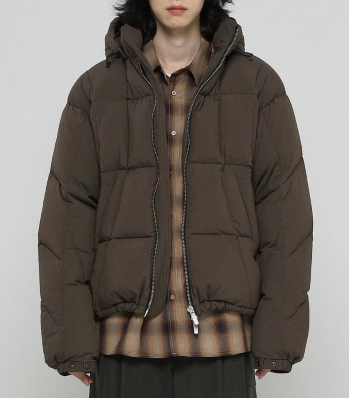 비긴202 숏패딩 브라운 1size 상품이미지1