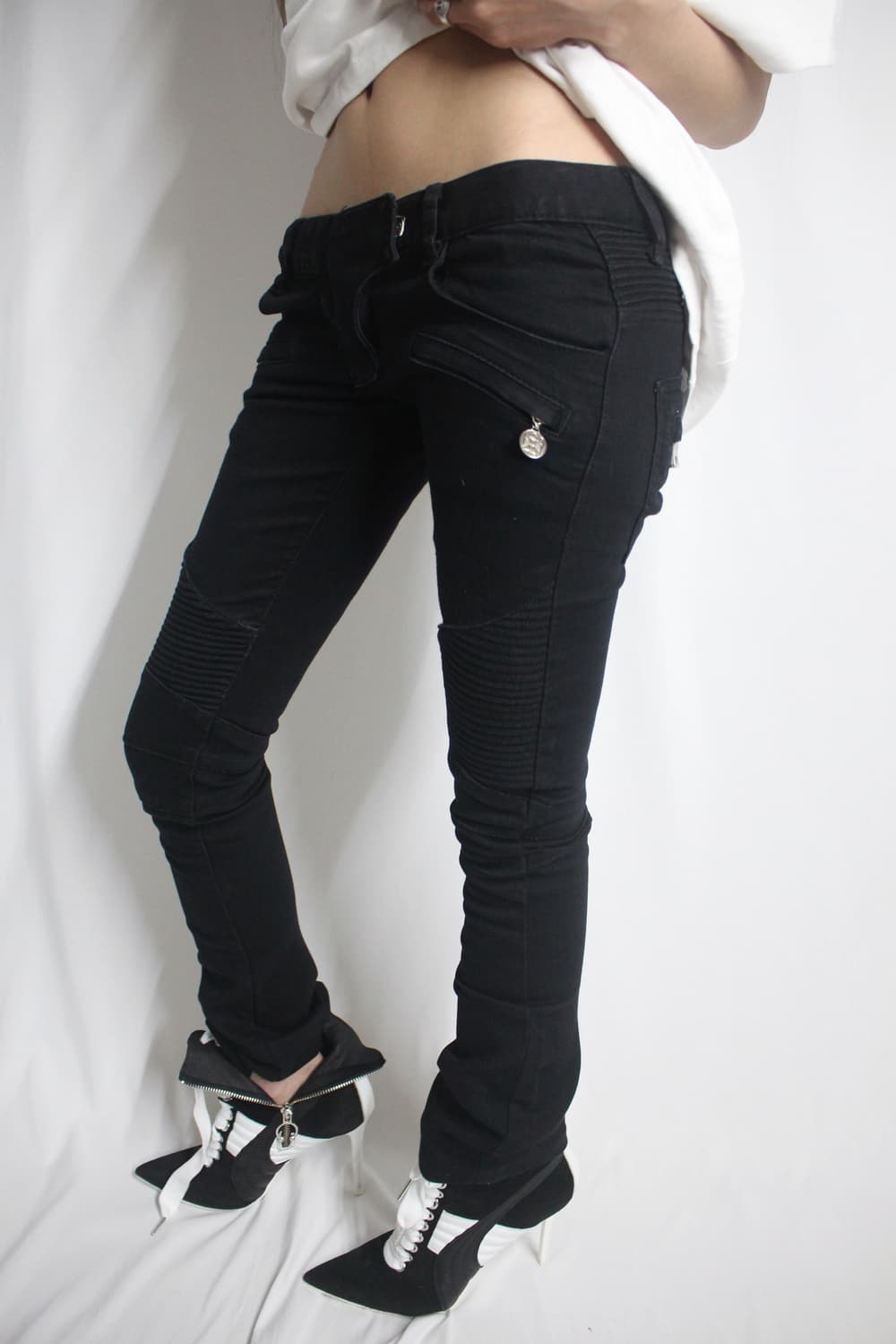 Balmain biker panel slim-straight jean 상품이미지9