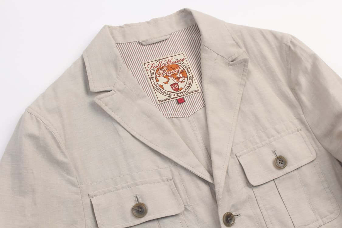 FULL HOUSE TRAVEL Linen Safari Jacket  상품이미지2