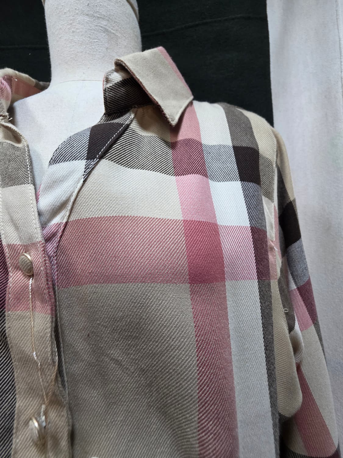 일본 봄체크원피스 상품이미지5