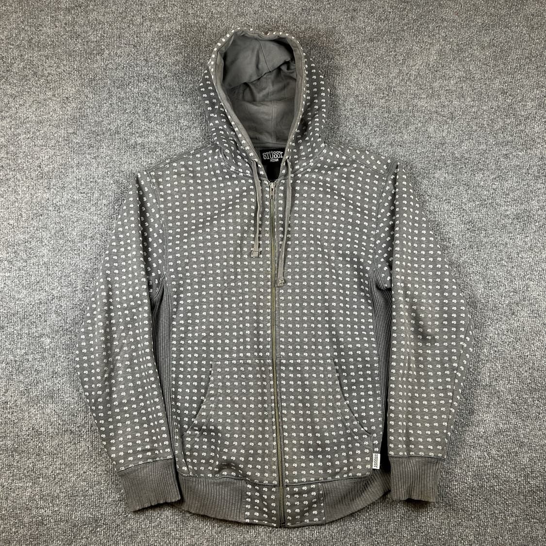 00s 스투시 도트 패턴 풀 후드집업 상품이미지1