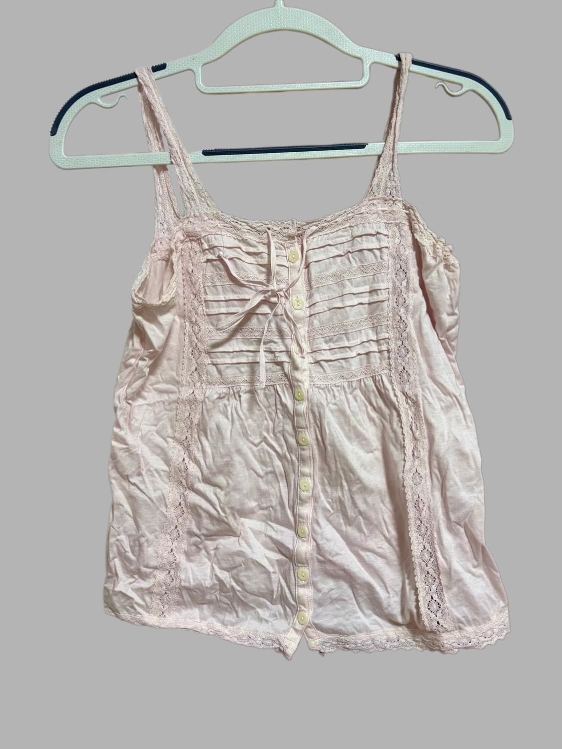 빈티지 레이스 베이비핑크 슬리브리스 상품이미지1