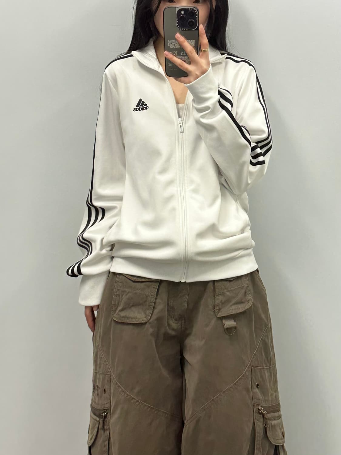 아디다스 사이드라인 화이트 트랙 져지 상품이미지1