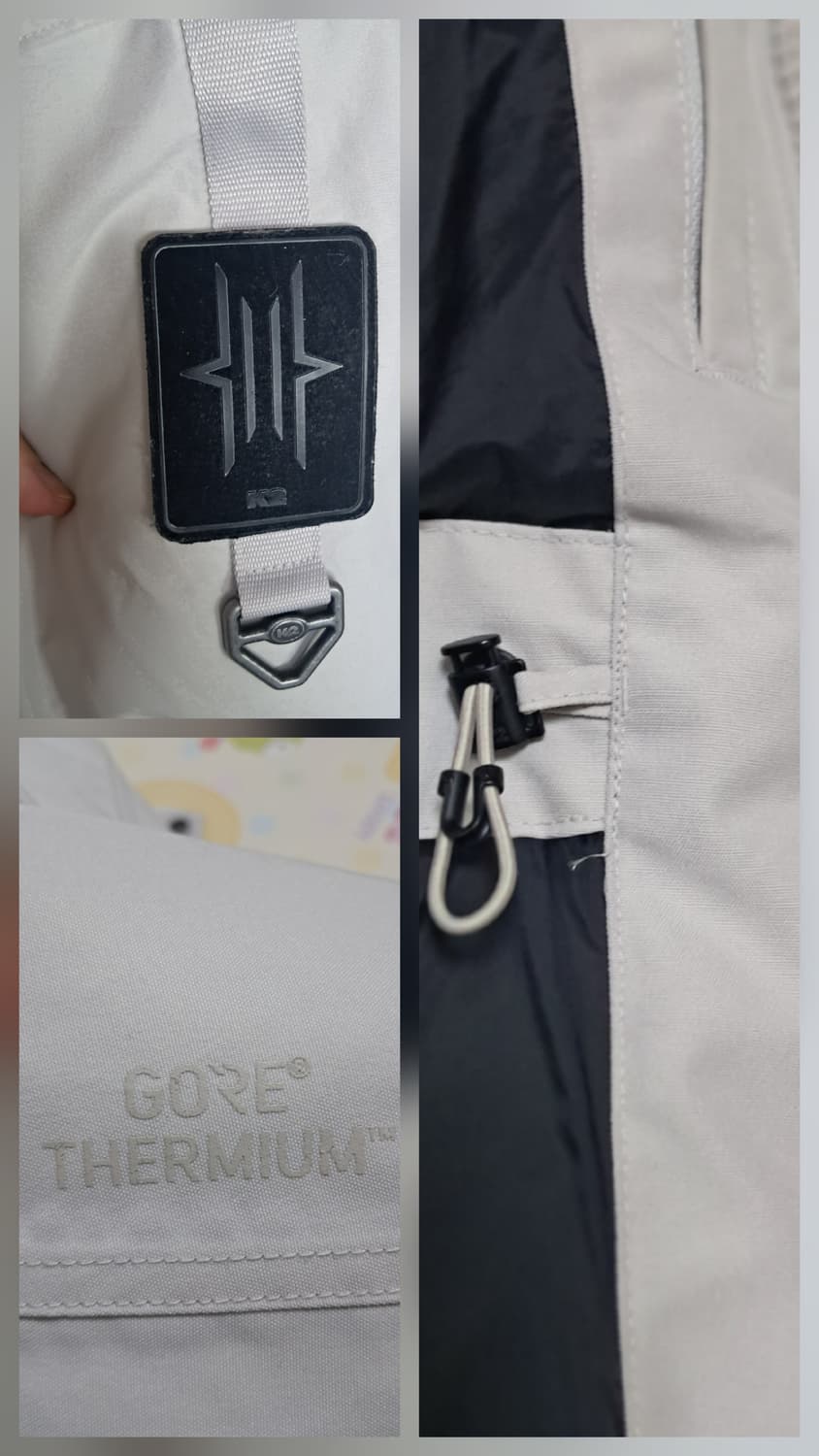 K2 고스트 구스다운 헤비 패딩 90 아이보리 55~66(남녀공용가능) 상품이미지8