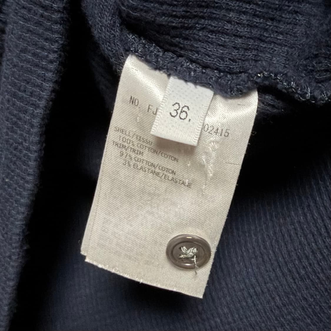 [S+급/36] 톰브라운 터틀넥 목폴라 여성 니트 네이비 상품이미지7